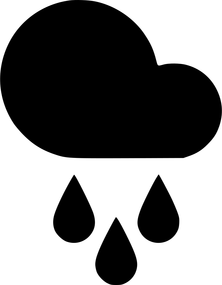 Sprinkle Cloud Rain Comments - Icon Clipart (764x980), Png Download