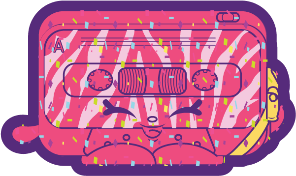 Betty Cassette - Shopkins Betty Cassette Clipart (834x834), Png Download