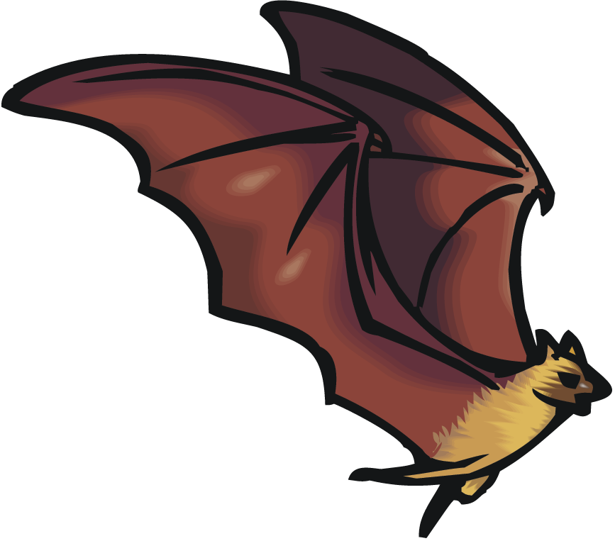 Bat Homes - Bat Clipart (867x763), Png Download