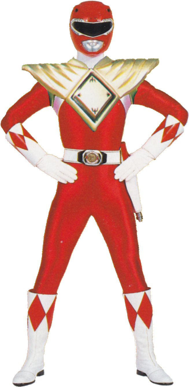 Power Rangers Red Power Ranger Costume Clipart (688x1400), Png Download