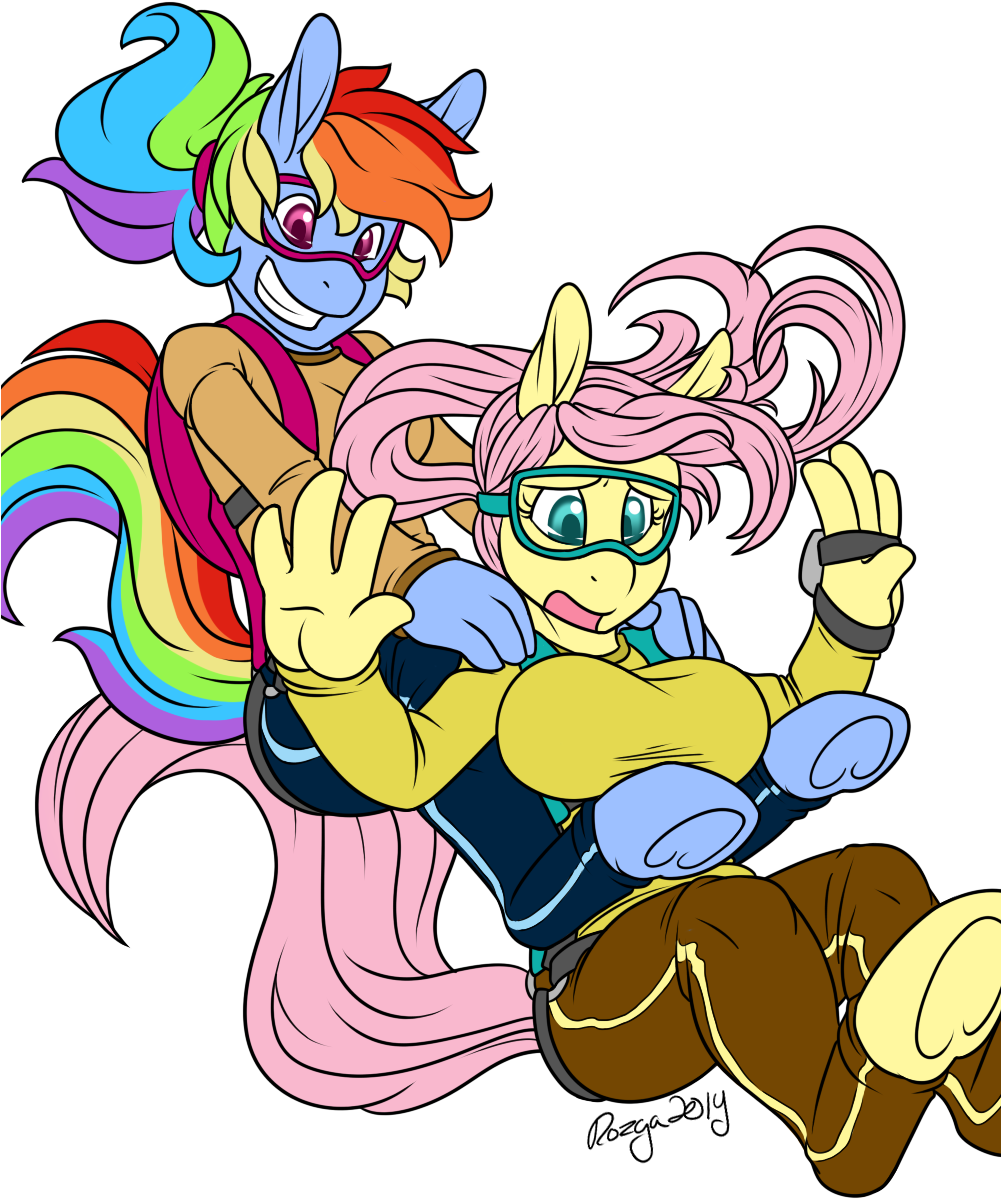 Air Ponyville, Anthro, Artist - Commission Clipart (1000x1250), Png Download