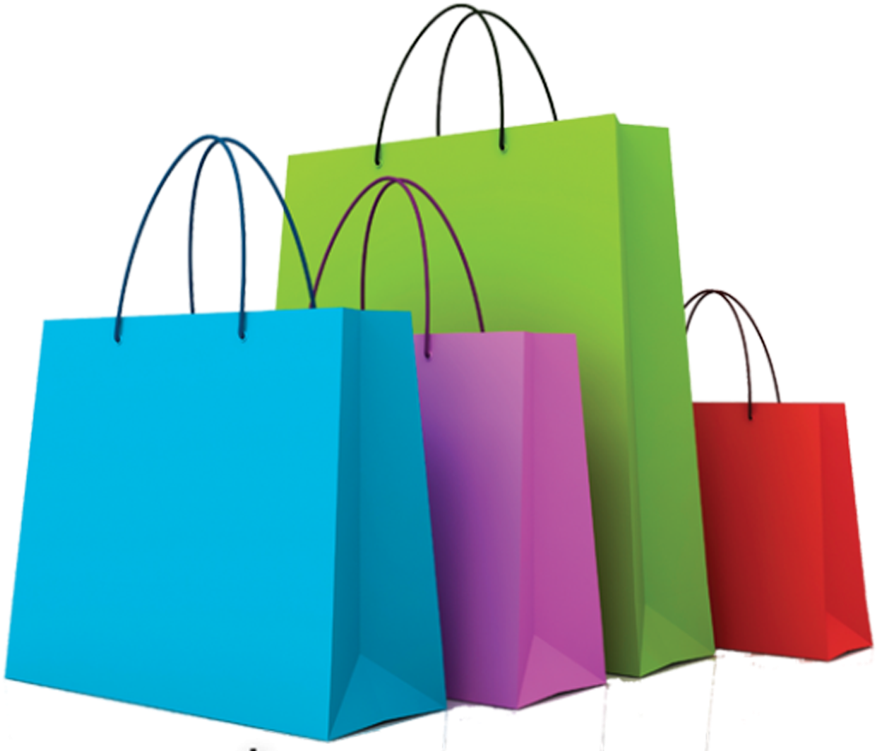 Shopping Bag Clipart Baggs - Shopping Bags Clipart Transparent - Png Download (640x480), Png Download