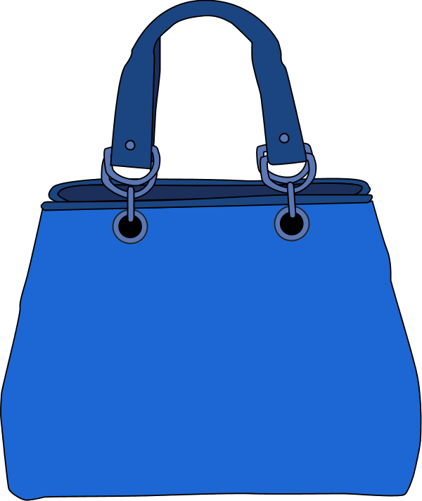 Tote - Blue Bag Clip Art - Png Download (600x711), Png Download