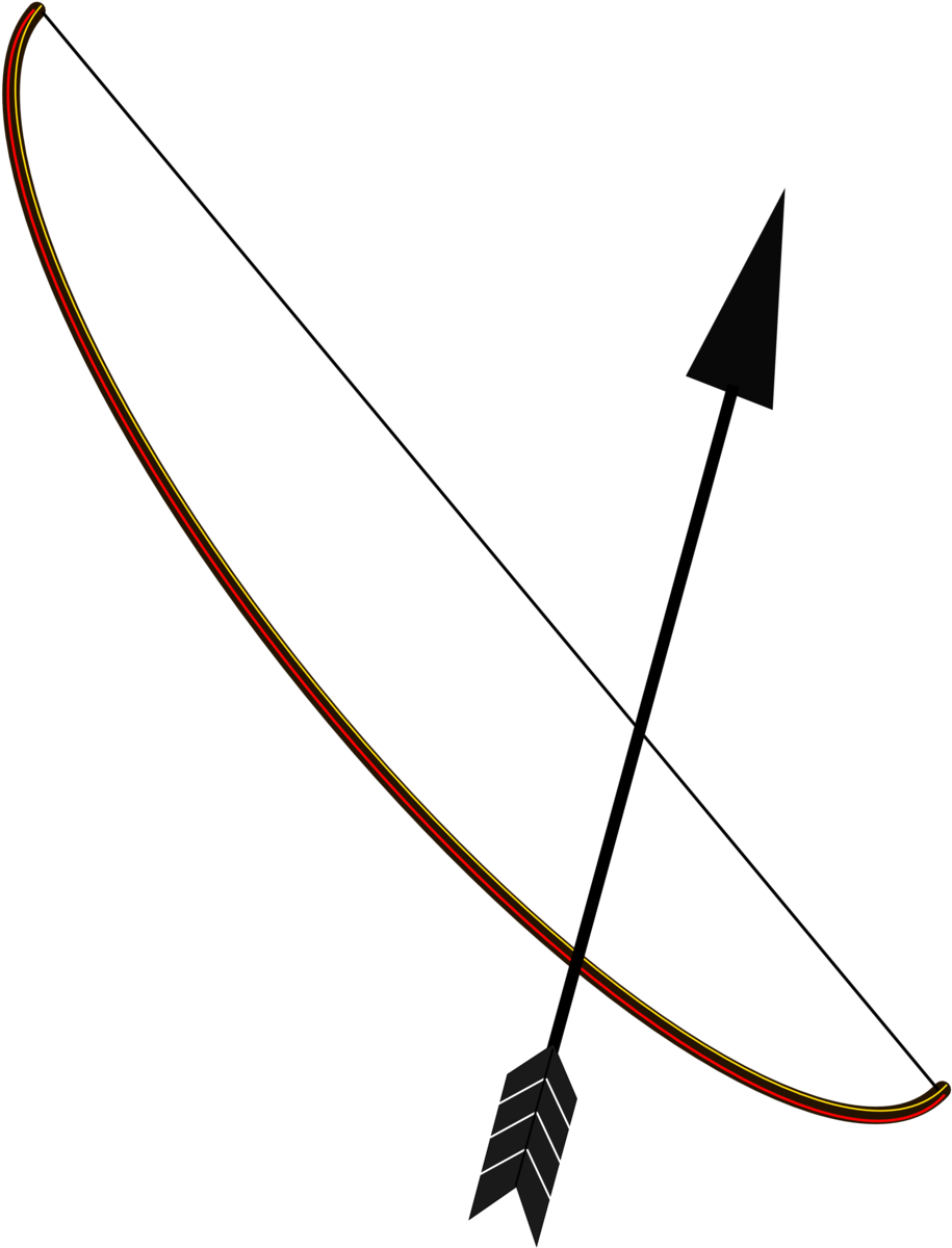 Archer's Tools - Ok Cizimi Clipart (958x1355), Png Download