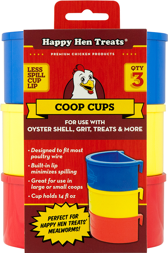 Coopcupsfrontfacing 2375b58d Ee80 4201 A1ca 9fafcc3d0d9e - Happy Hen Treats 17087 6oz Mealworm Seed Treat Clipart (885x885), Png Download