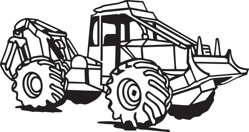 17 - Log Skidder Clipart - Png Download (854x454), Png Download