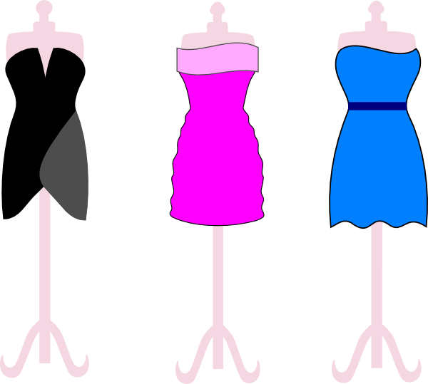 Black Dress Clipart Vestido Little Black Dress Cartoon Png Download Full Size Clipart 509098 Pinclipart
