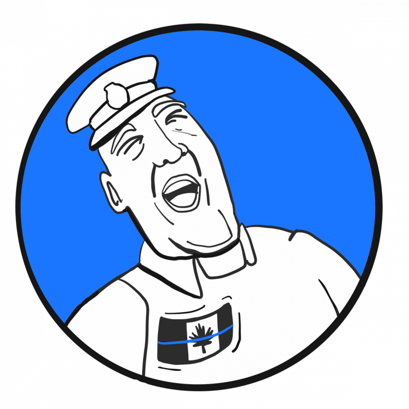 Like It Or Not, “blue Lives Matter'' Flags Are A Political - Thin Blue Line Clipart (820x820), Png Download