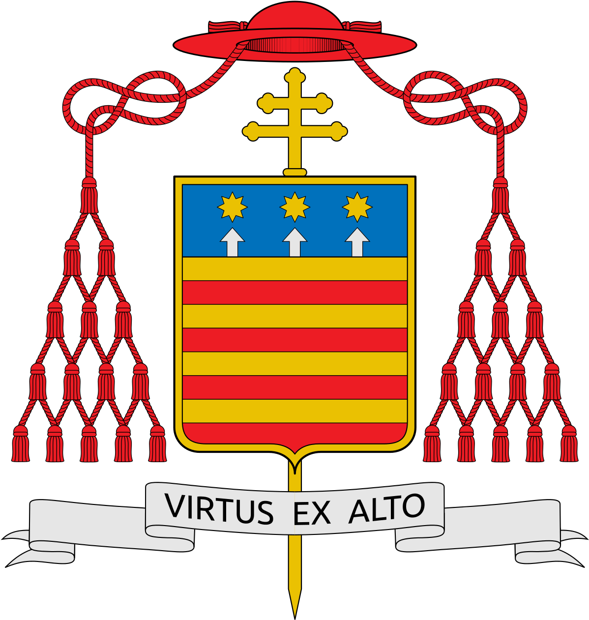 Cardinal Wuerl Coat Of Arms Clipart (1200x1268), Png Download