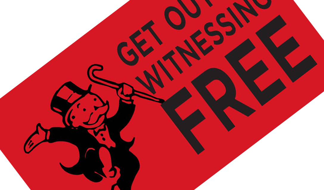 Get Out Of Witnessing Free - Golf Clipart (1088x638), Png Download