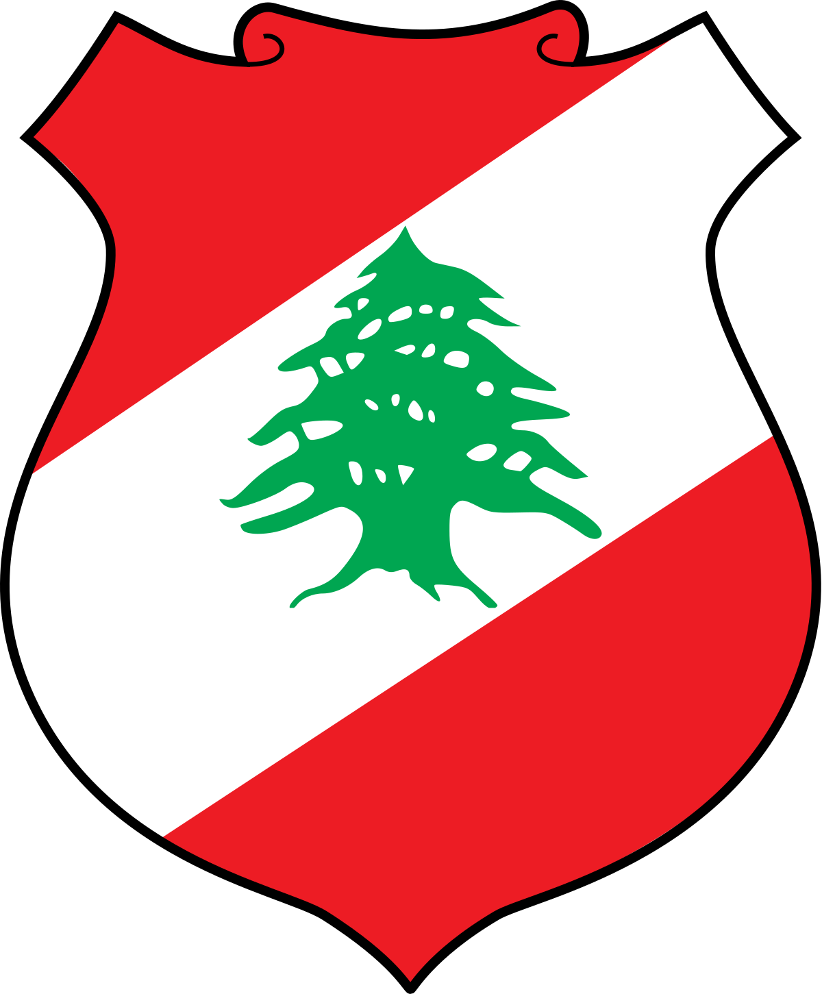 Lebanon Coat Of Arms Clipart (1200x1451), Png Download