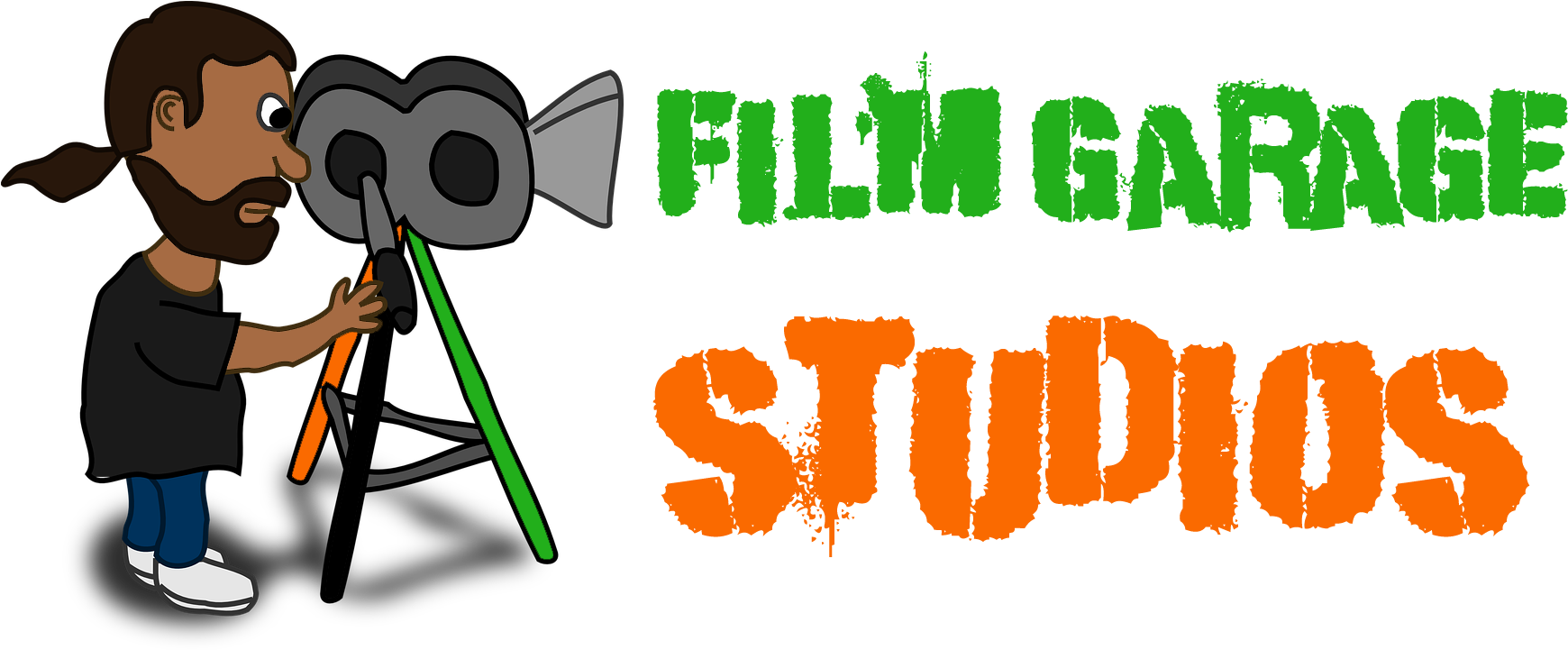 Film Garage Studios Production - Cartoon Video Camera Png Clipart (1812x806), Png Download