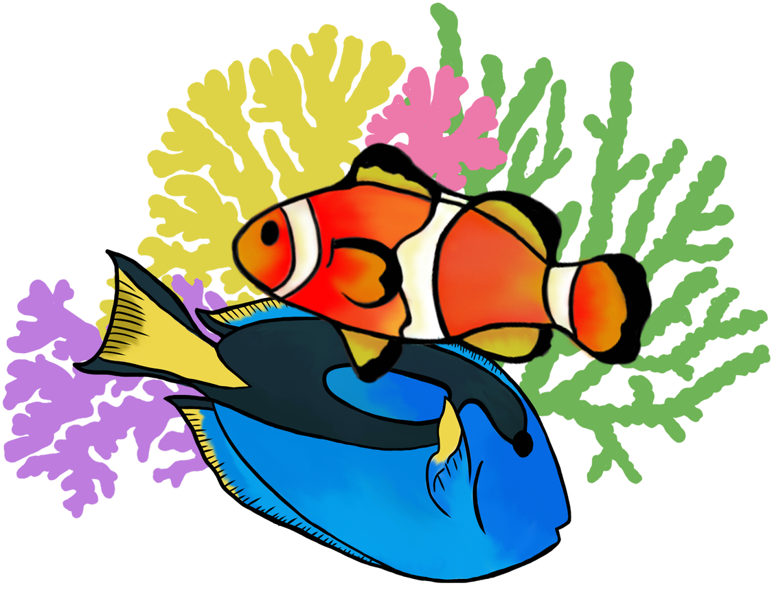 #clownfish #clown #orange #fish #findingnemo #findingdory Clipart (1200x1200), Png Download