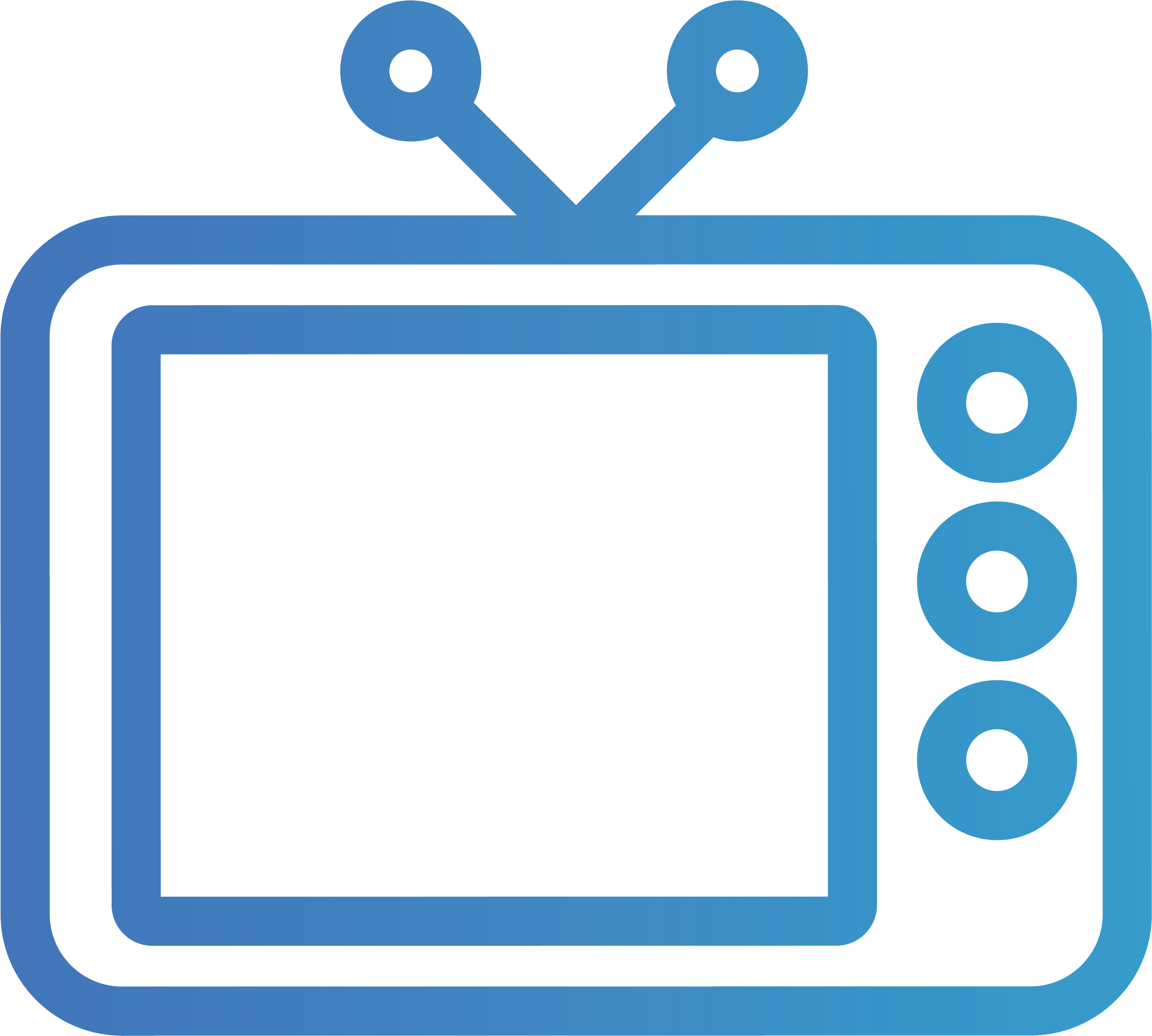 Waiting Room Tvs - Tv Outline Drawing Clipart (3001x3000), Png Download