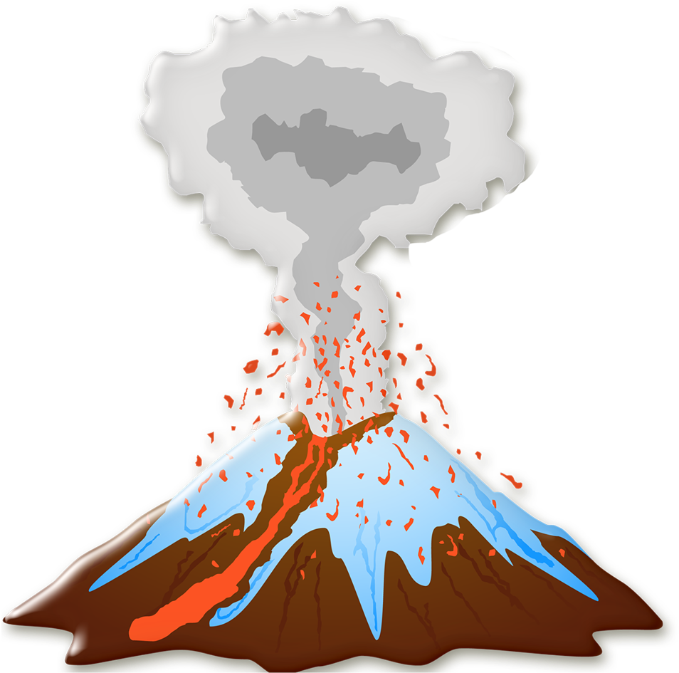 Pré-história E Místicos Etc - Volcano Stages Of Eruption Clipart (1004x1024), Png Download