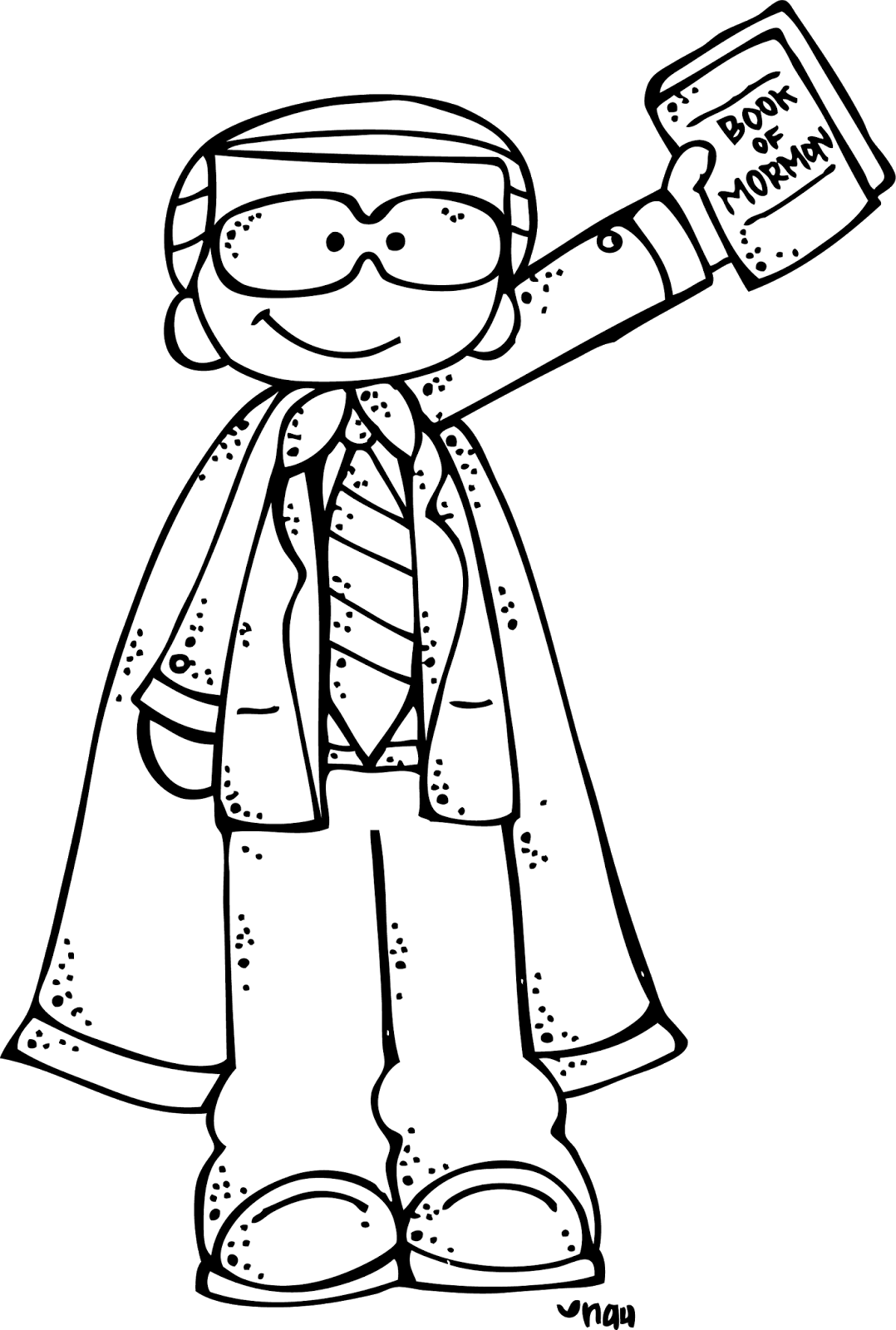 Melonheadz Lds Illustrating - Melonheadz Black And White Clipart (1078x1600), Png Download