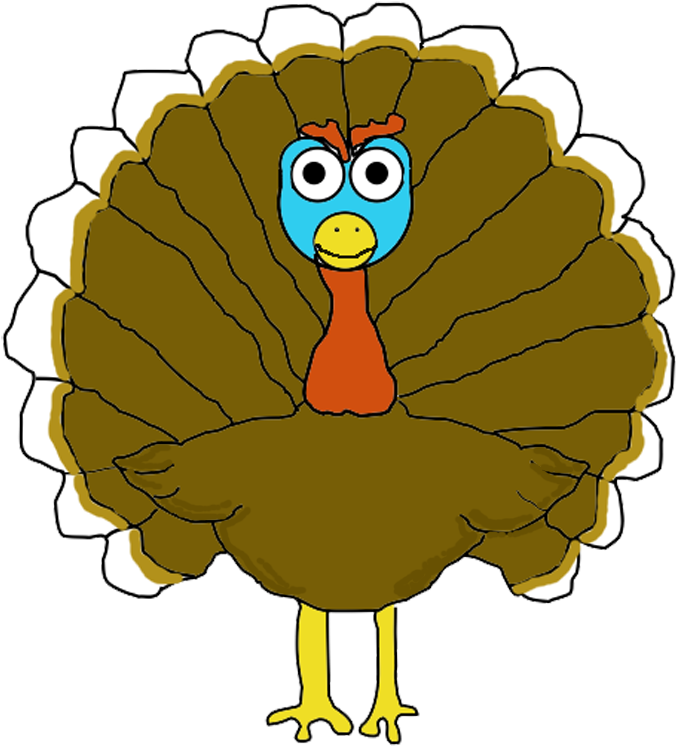 Have Your Turkey 3 Ways Pencil Topper, Card, Coloring - Turkey Clipart (700x792), Png Download