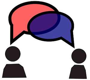 00pm English Conversation - Speaking Practice Clipart (300x267), Png Download