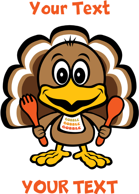 Favorite - Funny Little Turkey Magnet Clipart (700x700), Png Download