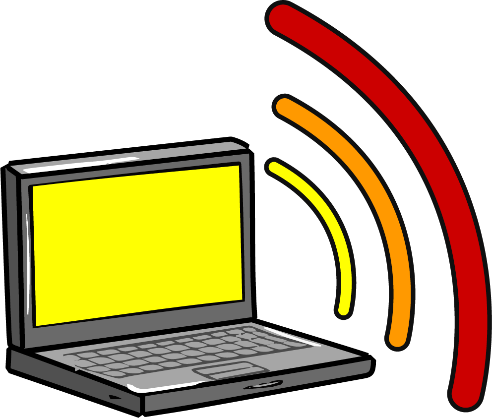 Wireless Configuration & Troubleshooting - Wireless Laptop Png Clipart (992x843), Png Download