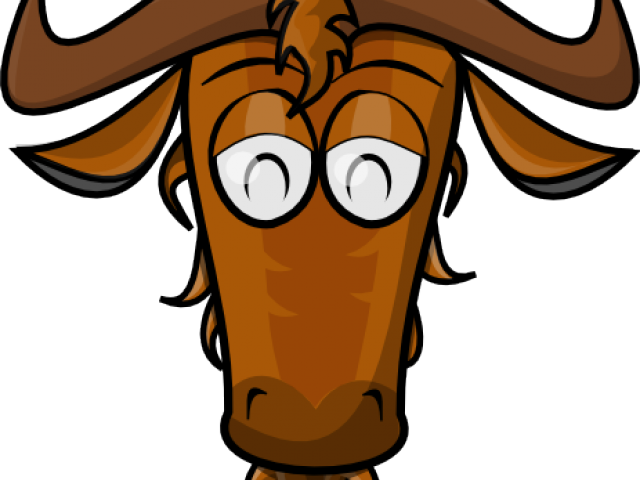 Head Clipart Wildebeest - Clip Art - Png Download (640x480), Png Download