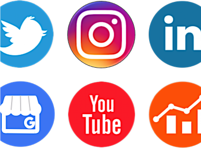 Social Media Icons Clipart Social Platform - Social Platform Logos Transparent - Png Download (640x480), Png Download
