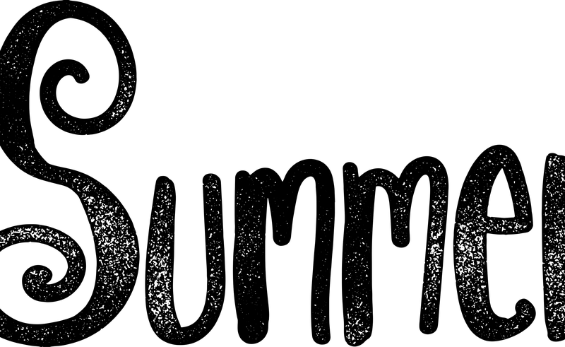 Cool Design Summer Clipart Black And White Carson Dellosa - Black And White Summer Clipart Graphic - Png Download (800x491), Png Download