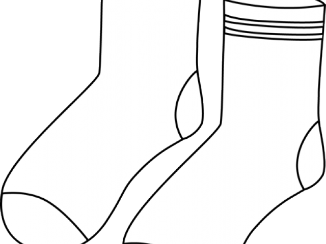 Pair Clipart Long Sock - Png Download (640x480), Png Download