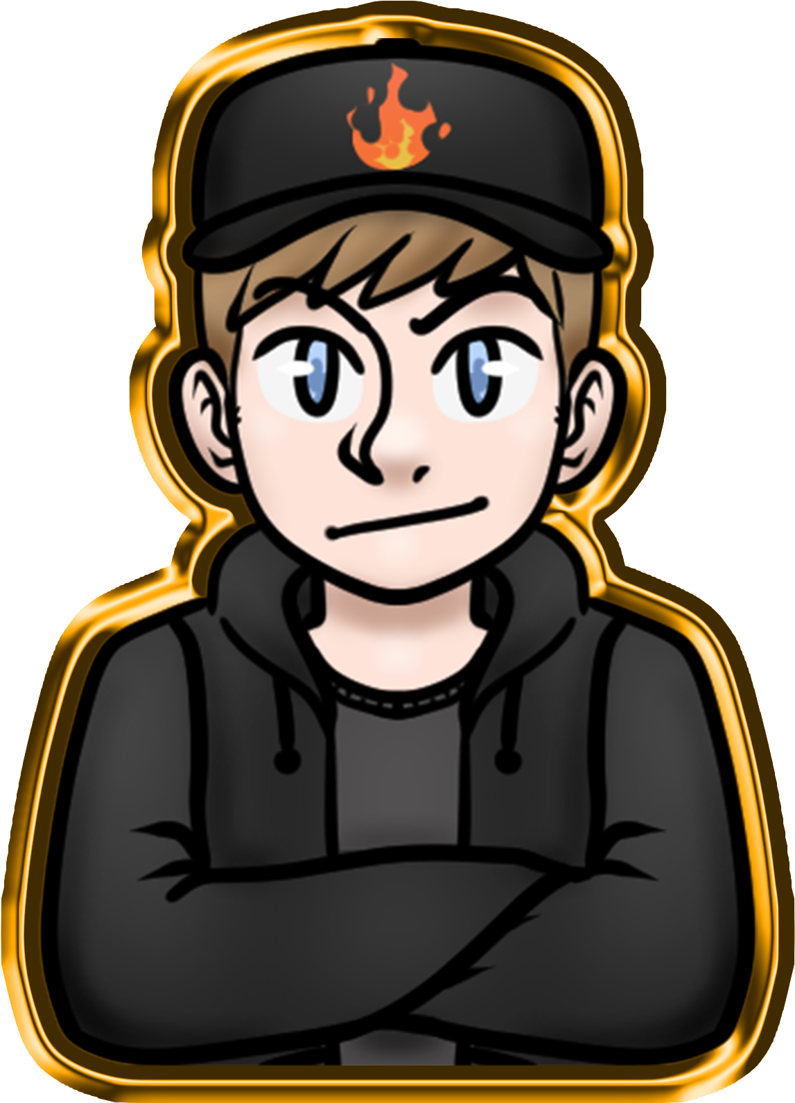 Golden Sticker - Cartoon Clipart (2048x2048), Png Download