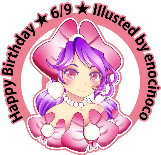 365days Birthday "moe Characters" 6/9 "sweet Pea Chan" Clipart (579x591), Png Download