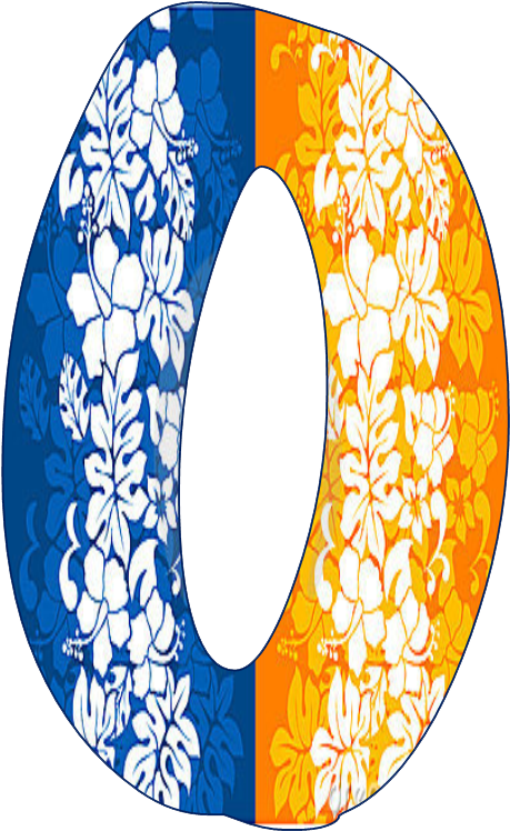 B *✿* Hawaianode Katia Artes - Coque Htc One A9 Fleur Bleue Clipart (494x783), Png Download