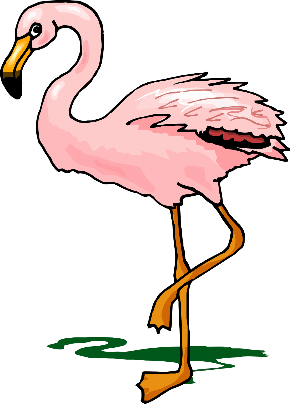 Flocking Update - Flamingo Clipart - Png Download (503x700), Png Download