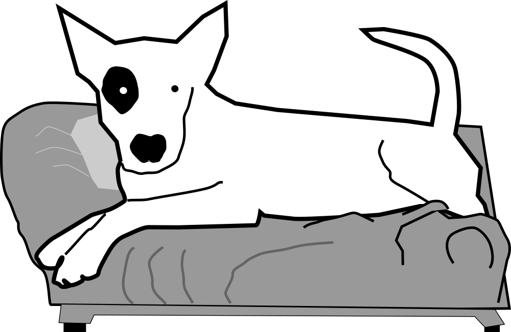Bullterrier Head, Bujung,bull Terrier Cartoon,dog Bullterrier - Dog On Sofa Cartoon Clipart (800x521), Png Download