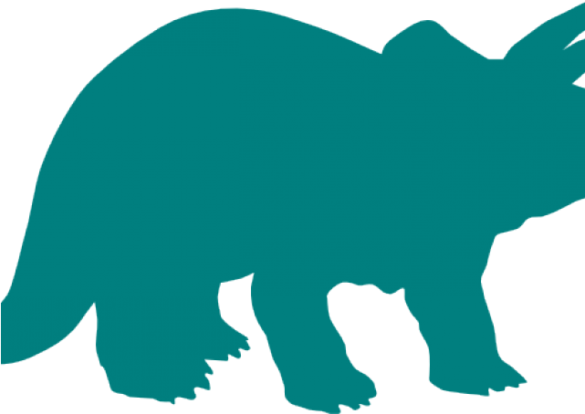 Crocodile Clipart Footprint - Dinosaur Silhouette Clipart - Png Download (640x480), Png Download