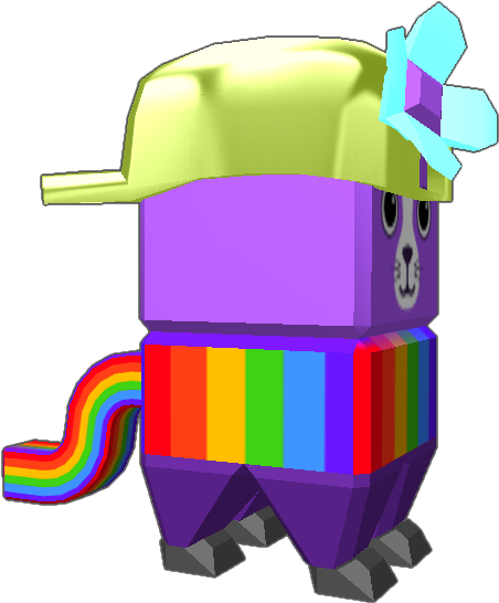 Cottoni Has A Tail - Cartoon Clipart (768x768), Png Download