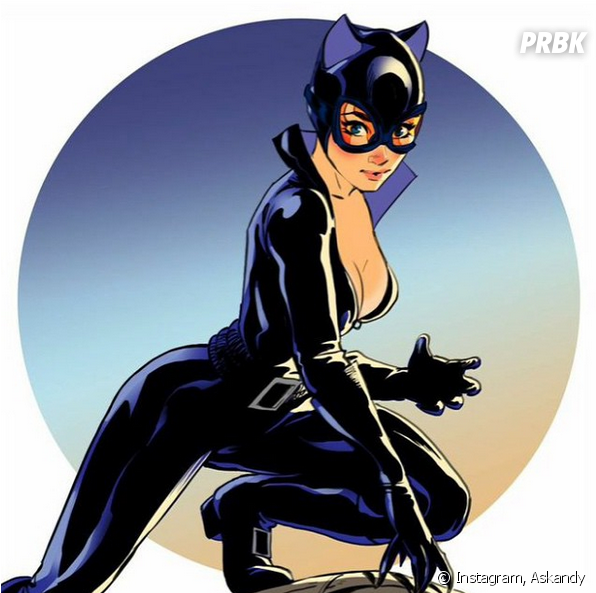 Mulher Gato Desenho - Mulher Gato Logo Png Clipart (950x592), Png Download