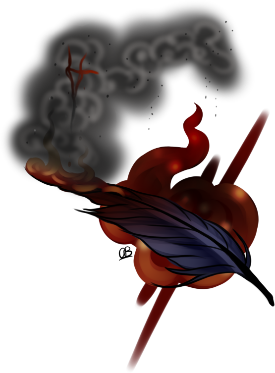 Sinister Raven - Illustration Clipart (555x753), Png Download