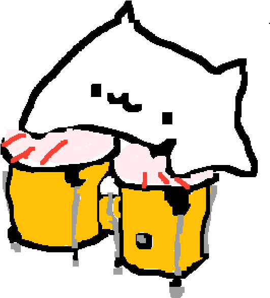 Bongo Cat - Cat Clipart (1000x840), Png Download