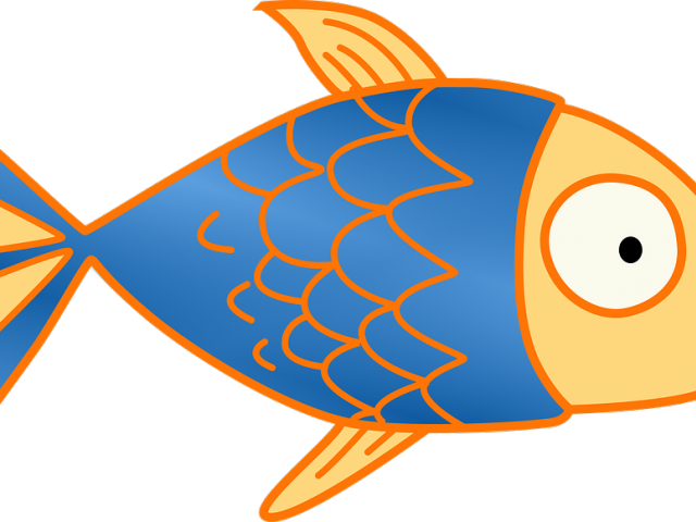 Halloween Clipart Fish - Cute Cartoon Fish Png Transparent Png (640x480), Png Download