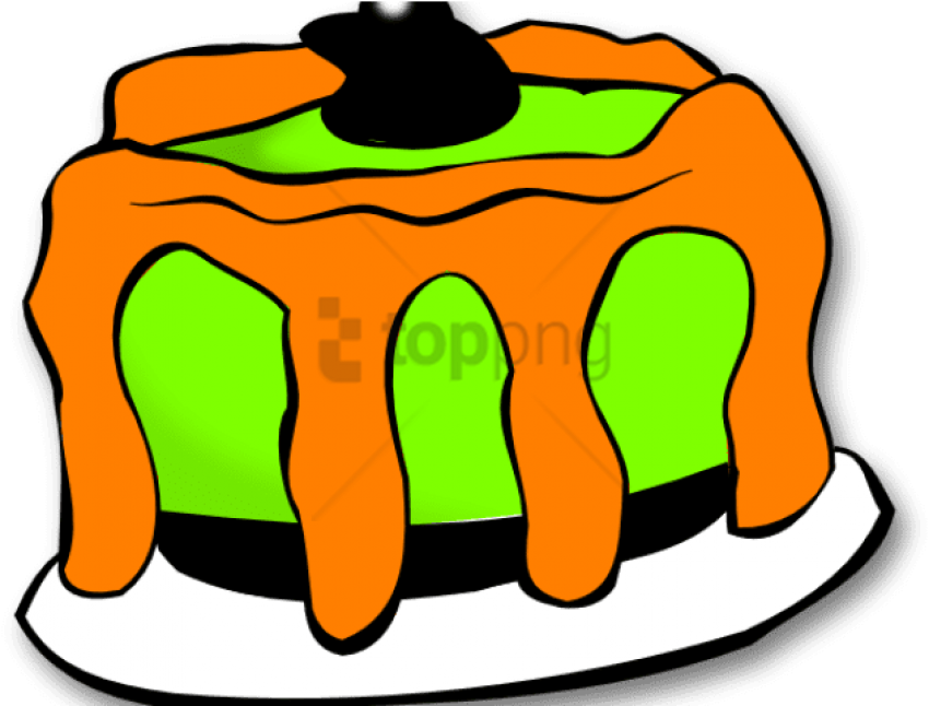 Halloween Clipart Dessert - Sweet Foods Black And White Clipart - Png Download (640x480), Png Download