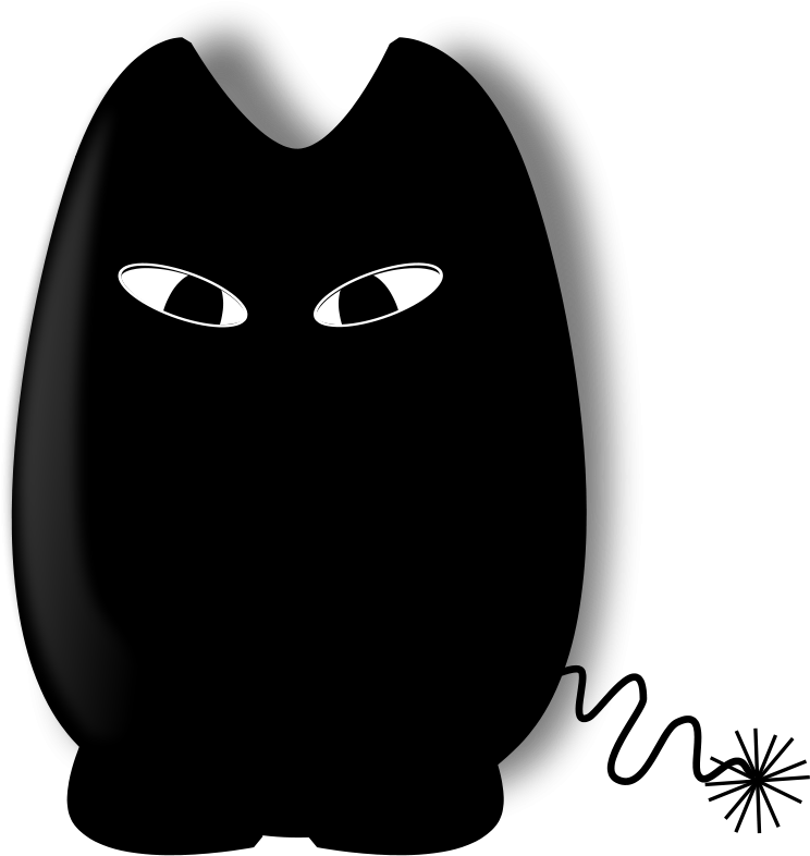 Clip Art Tags - Cartoon Black Troll - Png Download (767x800), Png Download