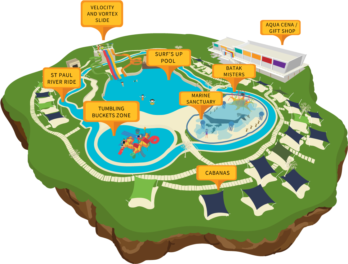 Download Waterpark Map - Yer Clipart (1292x964), Png Download