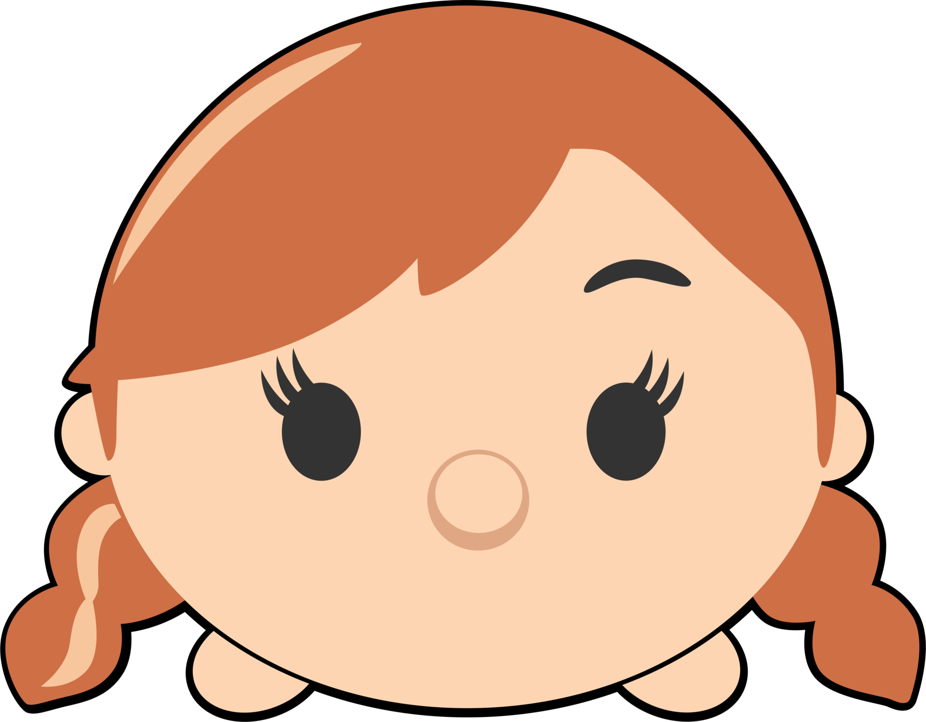 Disney Tsum Tsum Clipart Anna Frozen - Anna Frozen Tsum Tsum - Png Download (1820x1419), Png Download