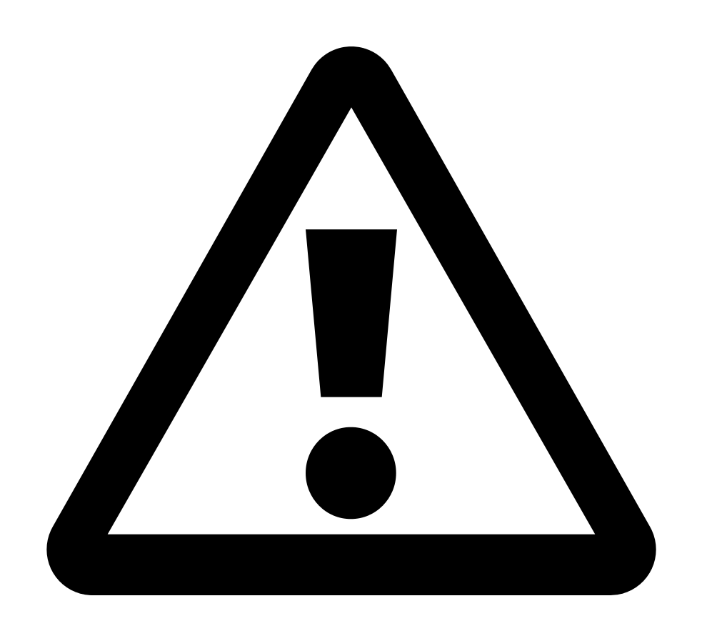 High Contrast Dialog Warning - Early Warning System Icon Clipart (1024x1024), Png Download