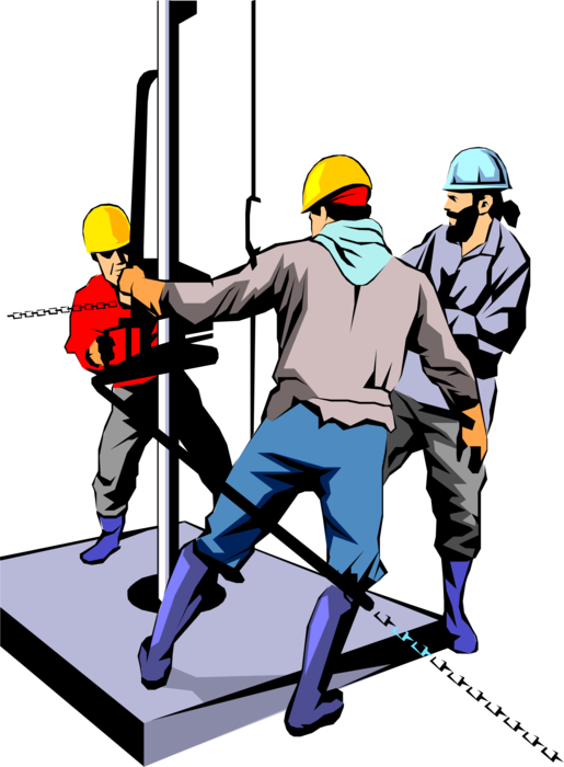 Industrial Worker Clipart Oil Rig - Png Download (515x700), Png Download