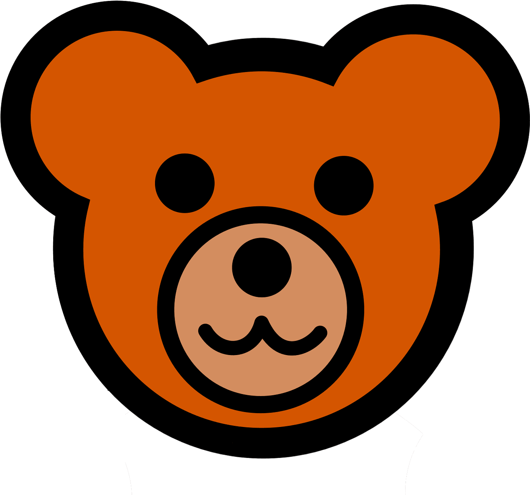 Teddy Bear Head Clipart - Teddy Bear Head Clip Art - Png Download (800x695), Png Download