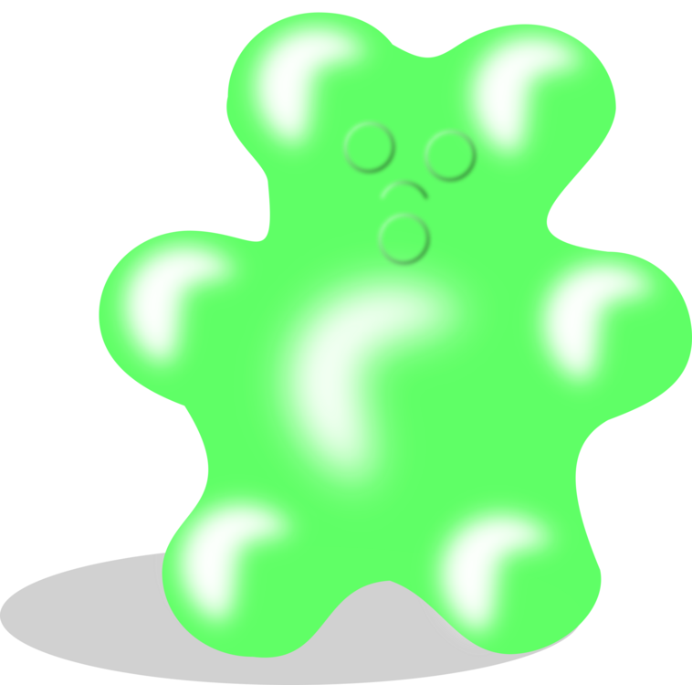 Food,green,line - I'm A Gummy Bear (the Gummy Bear Song) Clipart (758x750), Png Download