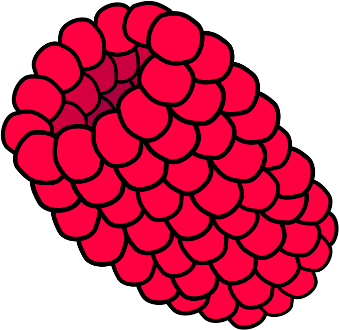 Red Raspberry Clipart Svg Library Download Red Raspberry - Raspberry Clip Art - Png Download (600x584), Png Download
