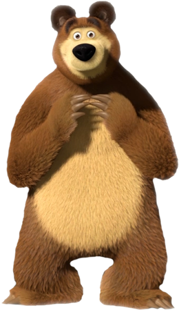 Bear Masha And The Bear Clipart (800x450), Png Download