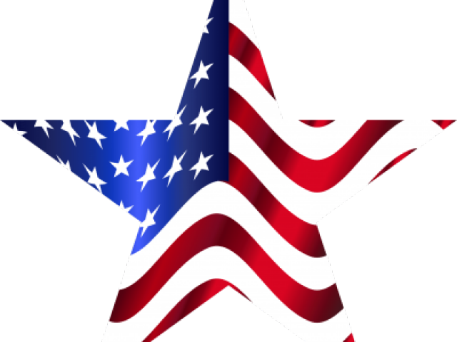American Flag Star Png Clipart (640x480), Png Download